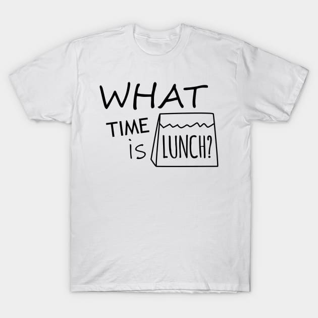 What Time is Lunch - One Color T-Shirt by olivergraham